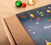 2 duże miody w pudełku na Boże Narodzenie