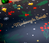 2 duże miody w pudełku na Boże Narodzenie