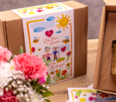 2 miody w pudełku na Dzień Babci i Dziadka