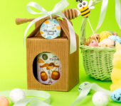 1 miód w kartoniku na Wielkanoc z 1 znakiem zodiaku