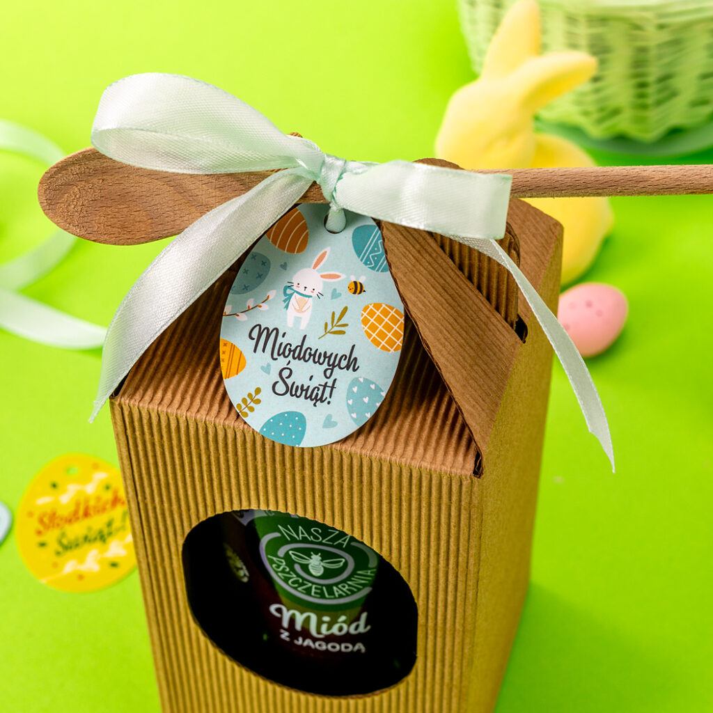 1 duży miód w kartoniku na Wielkanoc