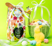 1 miód w kolorowym pudełku na Wielkanoc