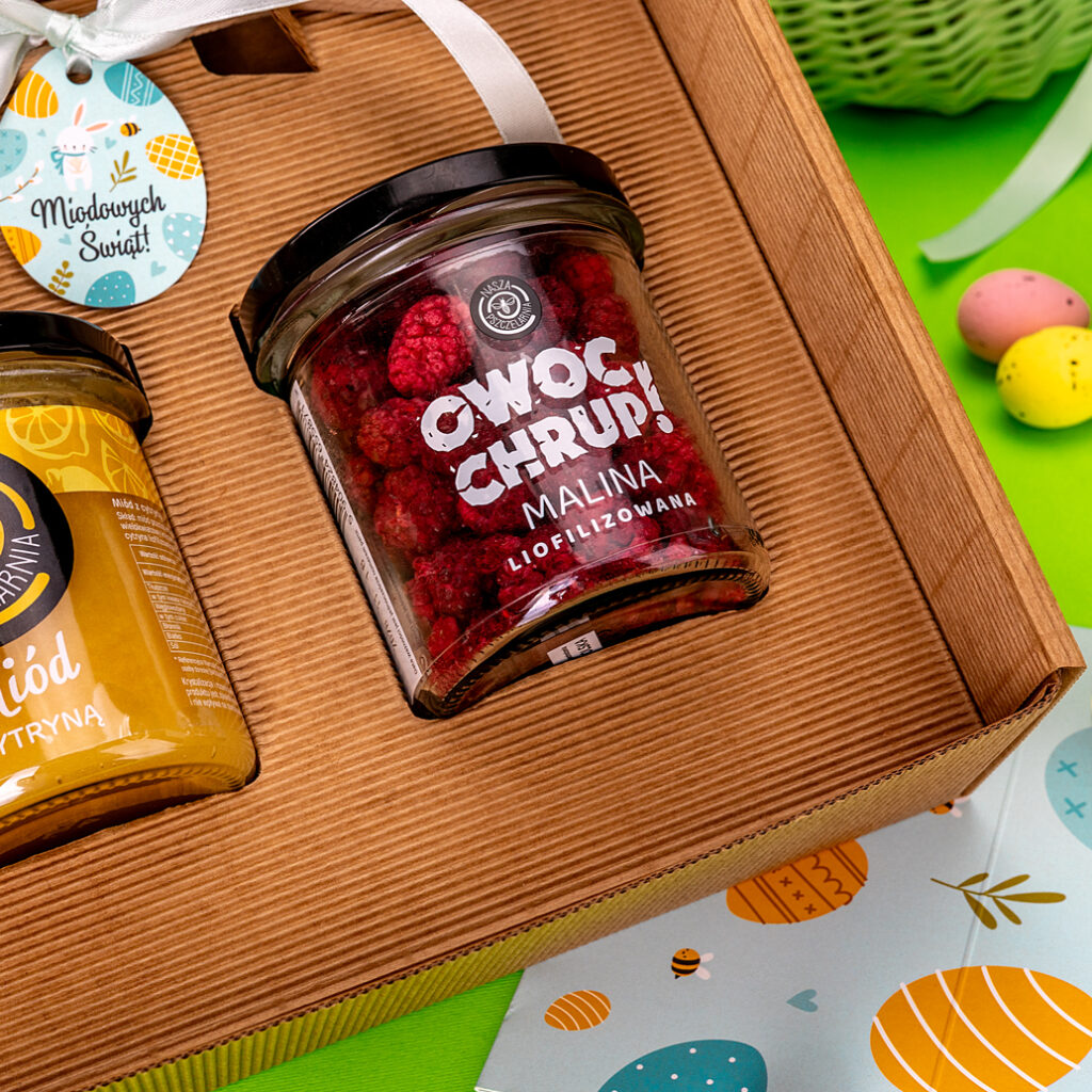 2 miody w pudełku na Wielkanoc