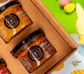 4 miodki w pudełku na Wielkanoc