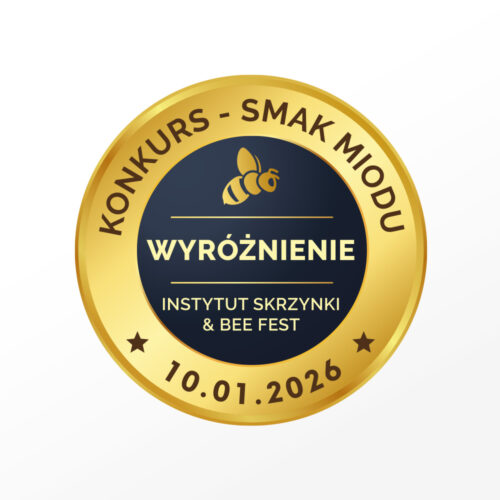 Wyróżnienie Smak Miodu 2026 za miód faceliowy - Nasza Pszczelarnia