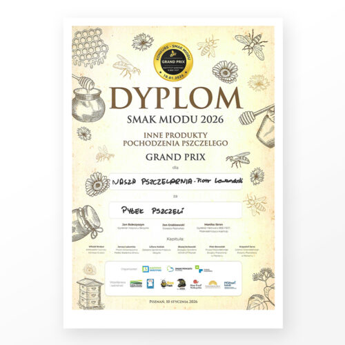 Grand Prix Smak Miodu 2026 za pyłek pszczeli - Nasza Pszczelarnia