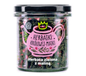Herbata zielona Gunpowder z maliną – Herbatki Królowej Matki