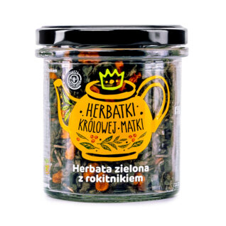 Herbata zielona Gunpowder z rokitnikiem – Herbatki Królowej Matki